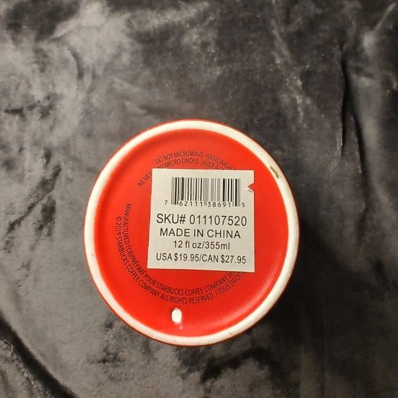 Starbucks 2019 Holiday Red Christmas Ceramic Travel Tumbler Mug *New* - Picture 3 of 8